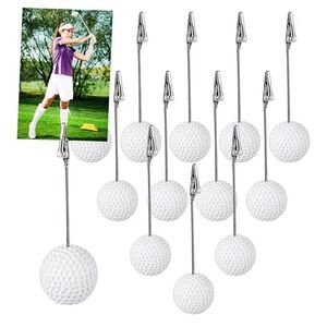 Golf ball picture holder clips